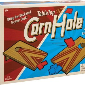 Schylling Table Top Corn Hole Game. Brown. (Model: TCH)